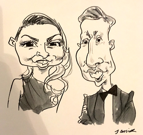 military mess ball caricaturist, west midlands