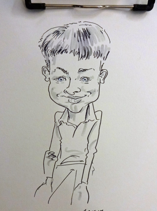 live caricature drawing, christmas party, Birmingham